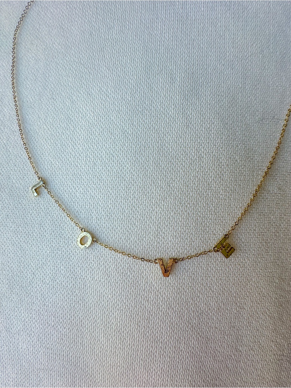 Love Necklace Gold Plated